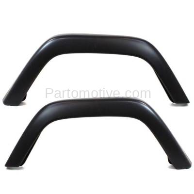 Aftermarket Replacement - FDF-1011L & FDF-1011R 1997-2006 Jeep Wrangler (65th Anniversary, SE, Sport, Unlimited, X) Rear Fender Flare Wheel Opening Molding SET PAIR Left & Right Side