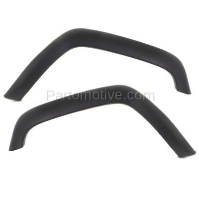 Aftermarket Replacement - FDF-1012L & FDF-1012R 1997-2001 Jeep Cherokee (Models without Country Package) Rear Fender Flare Wheel Opening Molding Black Textured PAIR SET Left & Right Side