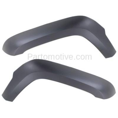 Aftermarket Replacement - FDF-1014L & FDF-1014R 2005-2007 Jeep Liberty (2.4L 2.8L 3.7L 4Cyl/6Cyl) Front Fender Flare Wheel Opening Molding Arch Primed Plastic SET PAIR Left & Right Side