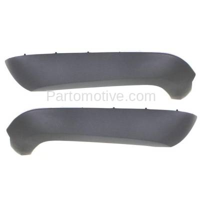 Aftermarket Replacement - FDF-1019L & FDF-1019R 2005-2007 Jeep Liberty (Code K3P) Front Fender Flare Wheel Opening Molding Arch Textured Dark Gray Plastic SET PAIR Left & Right Side