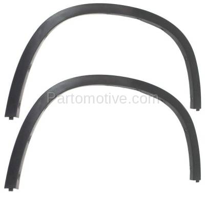 Aftermarket Replacement - FDF-1005L & FDF-1005R 2012-2015 BMW X1 (Models with Standard, Sport Line, xLine) Front Fender Flare Wheel Opening Molding Black SET PAIR Left & Right Side