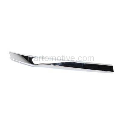 Aftermarket Replacement - GRT-1090RC 2016-2018 Honda Pilot (Elite, EX, EX-L, LX, Touring) 3.5L V6 Front Grille Trim Grill Molding Right Passenger Side Chrome Made of Plastic