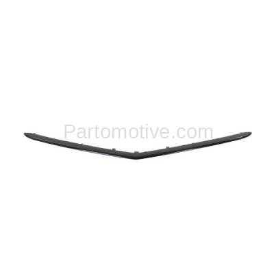 Aftermarket Replacement - GRT-1005C CAPA For 12-14 TL Sedan Front Upper Grille Trim Grill Molding Black 75170TK4A11