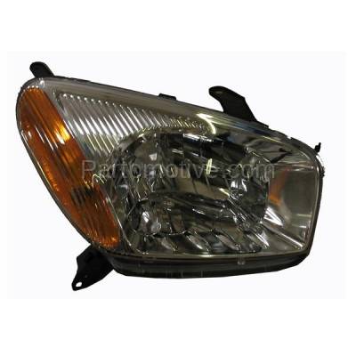 Aftermarket Replacement - HLT-1128RC CAPA 01-03 Rav-4 Headlight Headlamp w/o Sport Head Light Lamp Passenger Side RH
