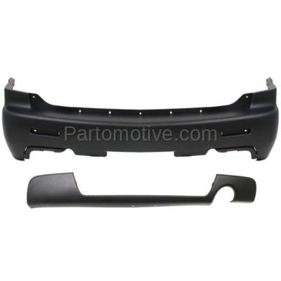 Aftermarket Replacement - BUC-2050R & BUC-2051R 06-09 Trailblazer SS Rear Upper & Lower Bumper Cover Assembly 19120217 19120218