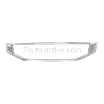 Aftermarket Replacement - GRT-1126C CAPA For 08-10 Accord Coupe Front Grille Trim Grill Molding Chrome 71122TE0A01