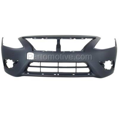 Aftermarket Replacement - BUC-3015F Front Bumper Cover Facial Assembly Primed Fits Versa Sedan NI1000300 FBM229KM1J