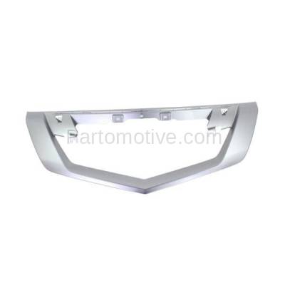 Aftermarket Replacement - GRT-1017 09 10 11 TL Front Grille Outer Shell Trim Molding Satin AC1210114 75140TK4A01ZB