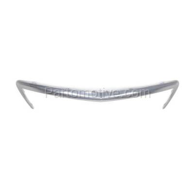 Aftermarket Replacement - GRT-1054 13-14 ATS Sedan Front Upper Grille Trim Grill Molding Chrome GM1210121 22787973