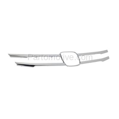 Aftermarket Replacement - GRT-1116 11-13 Odyssey Van Front Grille Trim Grill Molding Center HO1210138 75103TK8A01