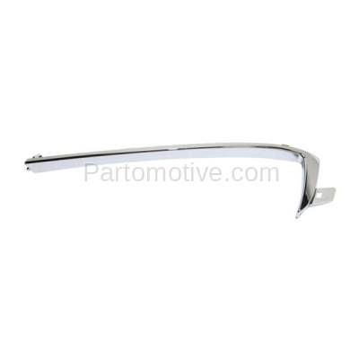 Aftermarket Replacement - GRT-1052L 14-15 Camaro Front Upper Grille Trim Grill Molding Chrome Driver Side GM1212106