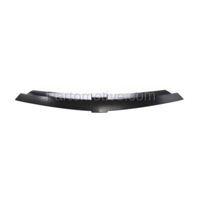 Aftermarket Replacement - GRT-1073 2003-2005 Chevrolet Cavalier (Coupe & Sedan) 4Cyl, 2.2L Engine (without Clips) Front Center Grille Trim Molding Garnish Black Plastic