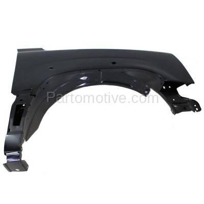 Aftermarket Replacement - FDR-1258R 2002-2006 Cadillac Escalade (5.3L & 6.0L V8) Front Fender Quarter Panel (with Molding Holes) Primed Steel Right Passenger Side