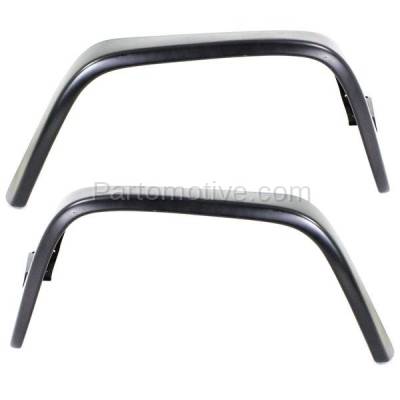 Aftermarket Replacement - FDF-1053L & FDF-1053R 2003-2018 Mercedes-Benz G-Class (G550, G55 AMG) Front Fender Flare Wheel Opening Molding Plastic SET PAIR Left & Right Side