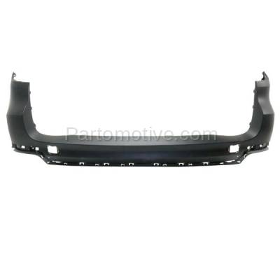 Aftermarket Replacement - BUC-3602RC CAPA 2014-2018 BMW X5 without M Sport (For Luxury & X Line Models) Rear Upper Bumper Cover Assembly without Park Distance Sensor