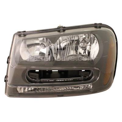 Aftermarket Replacement - HLT-1136LC CAPA 02-09 Chevy Trailblazer Headlight Headlamp Head Light Lamp Driver Side DOT