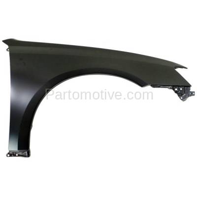 Aftermarket Replacement - FDR-1432RC CAPA 2005-2007 Subaru Legacy (2.5 Liter H4 Engine) Front Fender Quarter Panel (without Molding Holes) Primed Steel Right Passenger Side