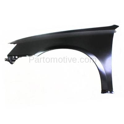 Aftermarket Replacement - FDR-1432LC CAPA 2005-2007 Subaru Legacy (2.5 Liter H4 Engine) Front Fender Quarter Panel (without Molding Holes) Primed Steel Left Driver Side