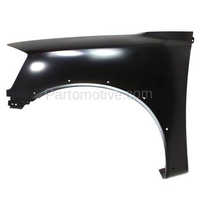 Aftermarket Replacement - FDR-1758L 2008-2015 Nissan Titan Pickup Truck USA Built (with Sport Appearance Package) Front Fender (with Flare Holes) Primed Steel Left Driver Side