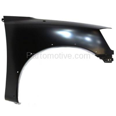 Aftermarket Replacement - FDR-1758R 2008-2015 Nissan Titan Pickup Truck USA Built (with Sport Appearance Package) Front Fender (with Flare Holes) Primed Steel Right Passenger Side