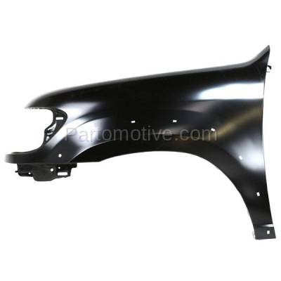 Aftermarket Replacement - FDR-1674L 2005-2007 Toyota Sequoia & 2005-2006 Tundra Pickup Truck (Limited & SR5) Front Fender (with Flare Holes) Primed Steel Left Driver Side