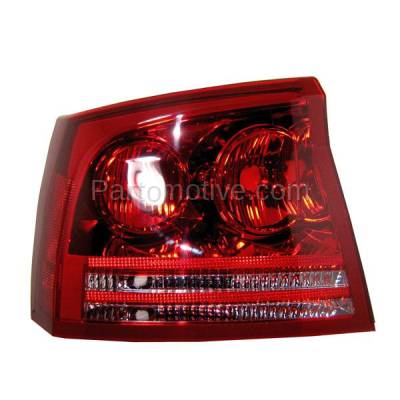 Aftermarket Auto Parts - TLT-1378LC CAPA 06-08 Dodge Charger Taillight Taillamp Rear Brake Light Lamp Driver Side LH