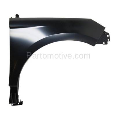Aftermarket Replacement - FDR-1237R 2015-2020 Ford Edge (2.0 & 2.7 & 3.5 Liter Engine) Front Fender Quarter Panel Primed Steel without Molding Holes Right Passenger Side