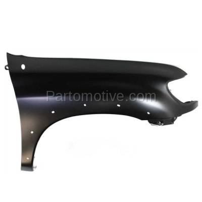 Aftermarket Replacement - FDR-1787R 2000-2006 Toyota Tundra Pickup Truck (excluding Double Crew Cab) Front Fender (with Flare Holes) Primed Steel Right Passenger Side
