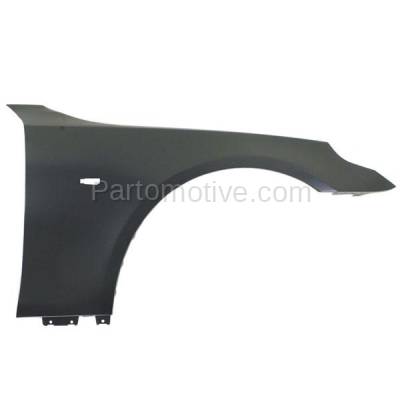 Aftermarket Replacement - FDR-1024R 2004-2010 BMW 5-Series (Sedan & Wagon) Front Fender Quarter Panel (without Molding Holes) Primed Steel Right Passenger Side