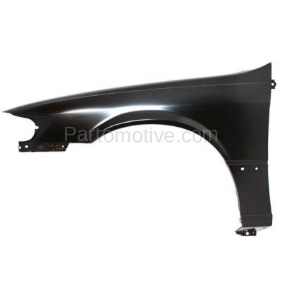 Aftermarket Replacement - FDR-1129LC CAPA 1997-2001 Toyota Camry (CE, LE, XLE) (USA & Japan Built) Front Fender Quarter Panel (with Molding Holes) Steel Left Driver Side