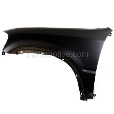 Aftermarket Replacement - FDR-1188LC CAPA 1997-2001 Honda CR-V (2.0L) Front Fender Quarter Panel without Side Light Holes (with Molding Holes) Steel Left Driver Side