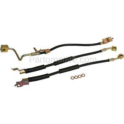 Aftermarket Replacement - KV-CRBHK3 Kit Brake Hose Front & Rear for Jeep Wrangler 1997-2006
