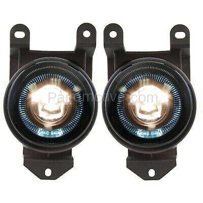 Aftermarket Replacement - KV-STYGM0006FL1 Fog Light Projector Style 2002-2006 GMC Sierra 1500 Pair LH & RH Clear Lens