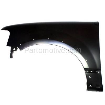 Aftermarket Replacement - FDR-1267LC CAPA 2003-2006 Ford Expedition (4.6L & 5.4L V8) Front Fender Quarter Panel (with Wheel Opening Molding Holes) Primed Steel Left Driver Side