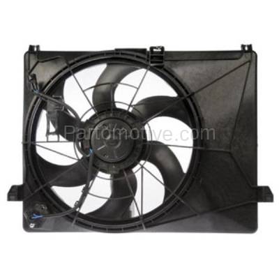 Aftermarket Replacement - FMA-1305 Dual Radiator AC Condenser Cooling Fan Motor Assembly Blade For 07-08 Rando 2.4L
