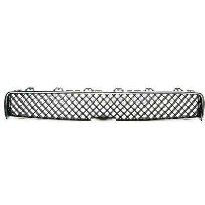 Aftermarket Replacement - GRL-1725C CAPA 2005-2009 Chevrolet Uplander (3.5L & 3.9L) Front Center Bumper Cover Upper Grille Assembly Chrome Shell Textured Gray Insert Plastic