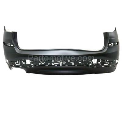 Aftermarket Replacement - BUC-3610RC CAPA 2015-2017 BMW X3 with X-Line Package (without M Sport) Rear Bumper Cover Assembly (with Park Distance Sensor Holes) Primed