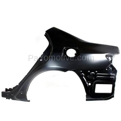Aftermarket Replacement - FDR-1177L 2009-2013 Toyota Corolla (USA Built) Rear Fender Quarter Panel (with Holes for Vent Duct and Gas Door) Primed Steel Left Driver Side