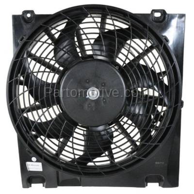 Aftermarket Replacement - FMA-1437 00-04 Saturn L-Series 3.0L 2.2L AC Condenser Cooling Fan Motor Assembly 15867597