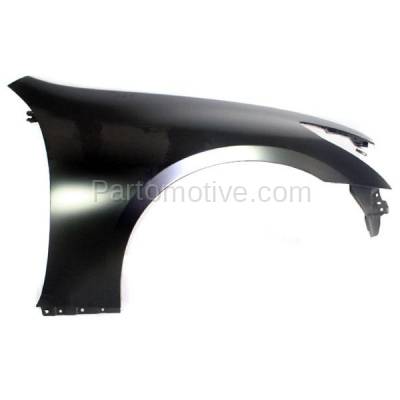 Aftermarket Replacement - FDR-1348RC CAPA 2007-2013 Infiniti G25/G35/G37 & 2015 Q40 (without Sport Package) Front Fender Quarter Panel Primed Steel Right Passenger Side