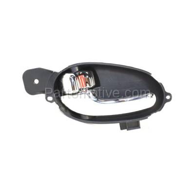 Aftermarket Replacement - DHI-1257L Chevy Trailblazer Envoy Front=Rear Inside Inner Door Handle Chrome Driver Side