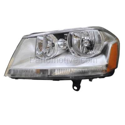 Aftermarket Replacement - LKQ-CH2502182OE 08-13 Avenger SXT SE Headlight Headlamp Front Head Light Lamp Left Driver Side L