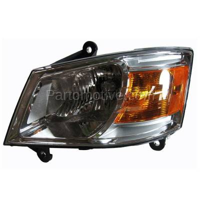 Aftermarket Replacement - LKQ-CH2502191OE 08-10 Grand Caravan Headlight Headlamp Front Head Light Lamp Left Driver Side LH
