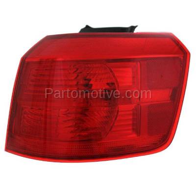 Aftermarket Replacement - LKQ-GM2805105R 2010-2017 GMC Terrain Rear Outer Mounts on Body Taillight Taillamp Assembly (with Bulb) Red Lens with Housing Right Passenger Side