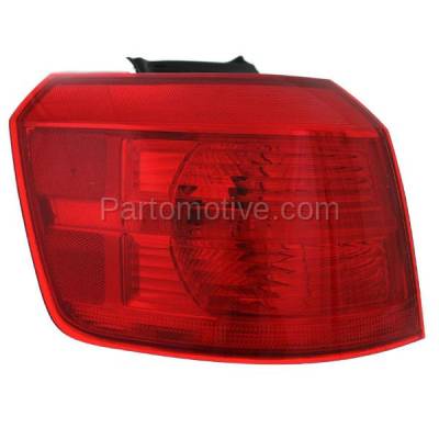 Aftermarket Replacement - LKQ-GM2804105OE 2010-2017 GMC Terrain Rear Outer Mounts on Body Taillight Taillamp Assembly (with Bulb) Red Lens with Housing Left Driver Side
