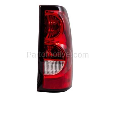 Aftermarket Replacement - LKQ-GM2801174OE 2003-2006 Chevrolet Silverado & 2007 Silverado Classic Pickup Truck (with Bulb) (with Dark Trim) Taillight Brake Light Right Passenger Side