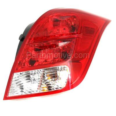Aftermarket Replacement - LKQ-GM2801272R 2013-2019 Chevrolet Trax (LS, LT, LTZ) Rear Taillight Taillamp Assembly Halogen (with Bulb) Red/Clear Lens Right Passenger Side