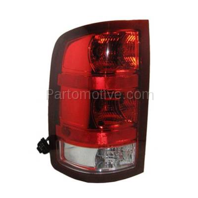 Aftermarket Replacement - LKQ-GM2800208OE 07-10 GMC Sierra Truck Taillight Taillamp Rear Brake Light Lamp Left Driver Side