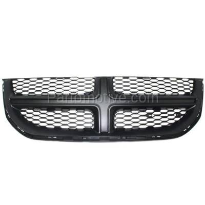 Aftermarket Replacement - LKQ-CH1200340OE 2011-2020 Dodge Grand Caravan & 2012-2015 Ram Cargo Van (3.6L V6 Engine) Front Center Grille Assembly Black Shell & Insert Plastic