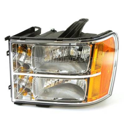 Aftermarket Replacement - LKQ-GM2502283OE 07-13 Sierra Truck Headlight Headlamp Front Head Light Lamp Left Driver Side DOT